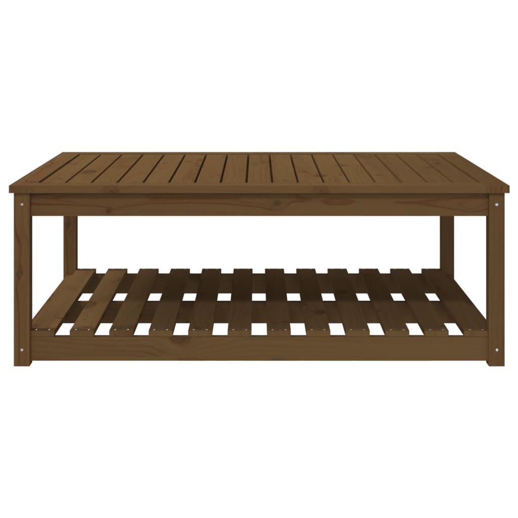 Tavolo da Giardino Miele 121x82,5x45 cm Legno Massello di Pino