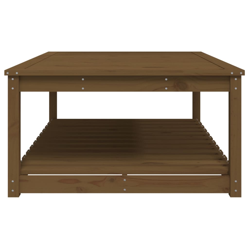 Tavolo da Giardino Miele 121x82,5x45 cm Legno Massello di Pino