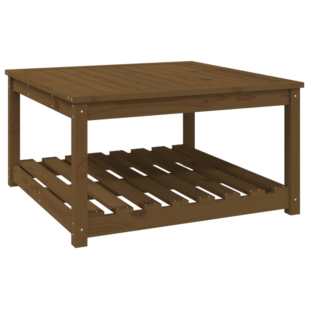 Tavolo da Giardino Miele 82,5x82,5x45 cm Legno Massello di Pino