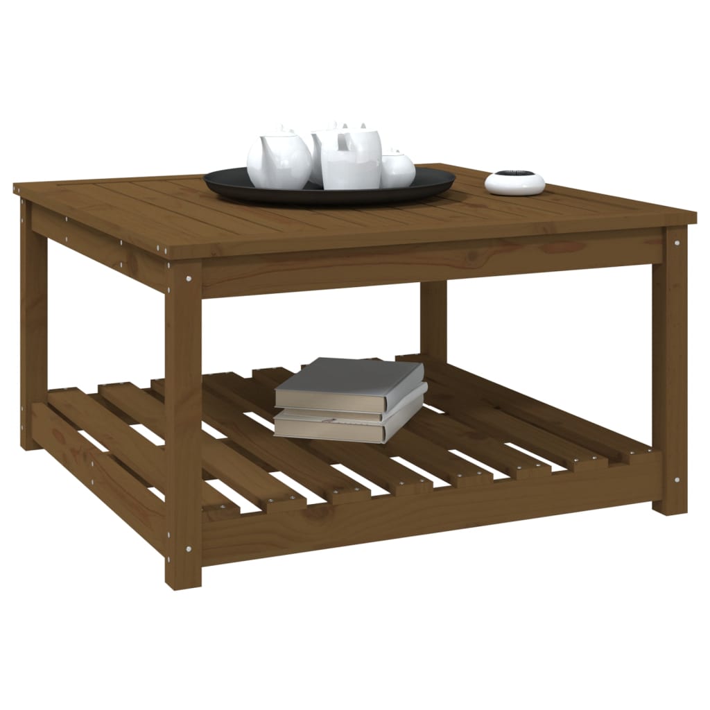 Tavolo da Giardino Miele 82,5x82,5x45 cm Legno Massello di Pino