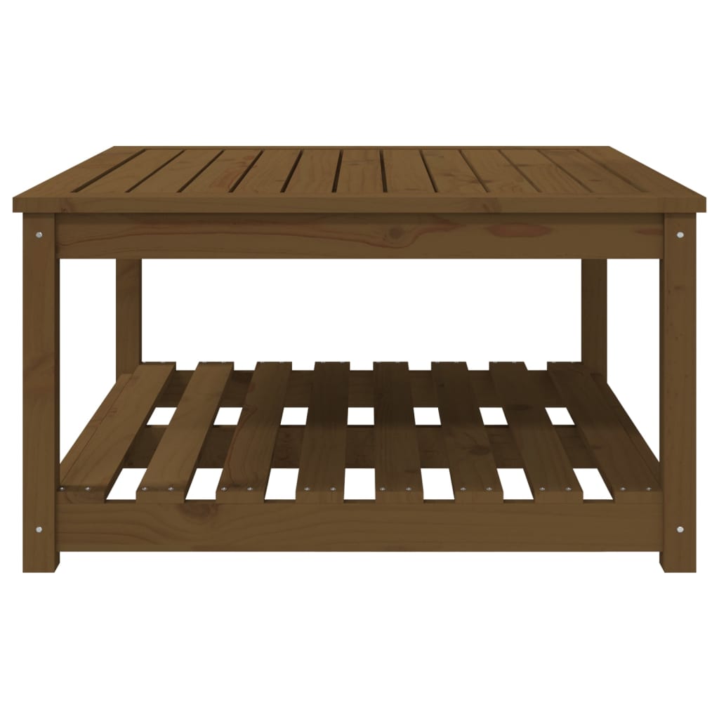 Tavolo da Giardino Miele 82,5x82,5x45 cm Legno Massello di Pino