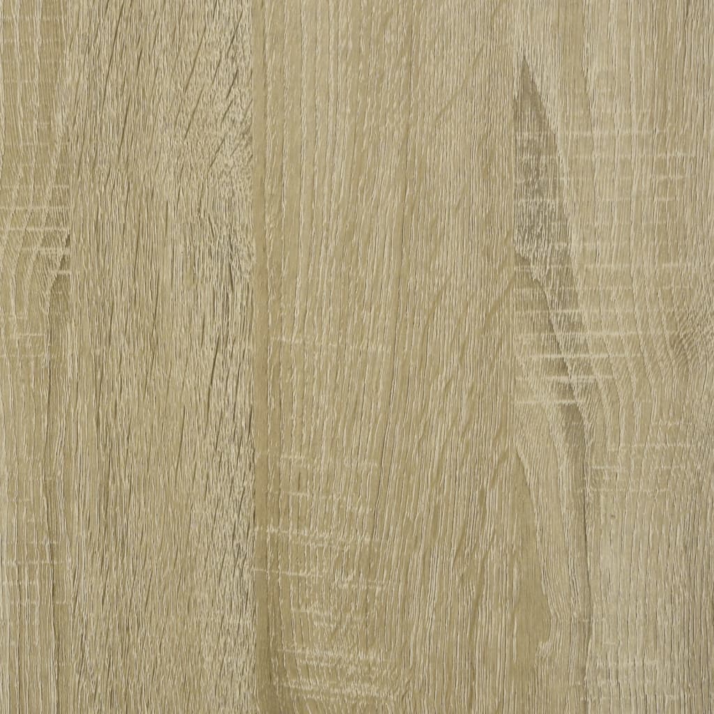 Scrivania Mensole Rovere Sonoma 102x45x148 cm Legno Multistrato