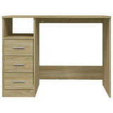 Scrivania Cassetti Rovere Sonoma 102x50x76 cm Legno Multistrato