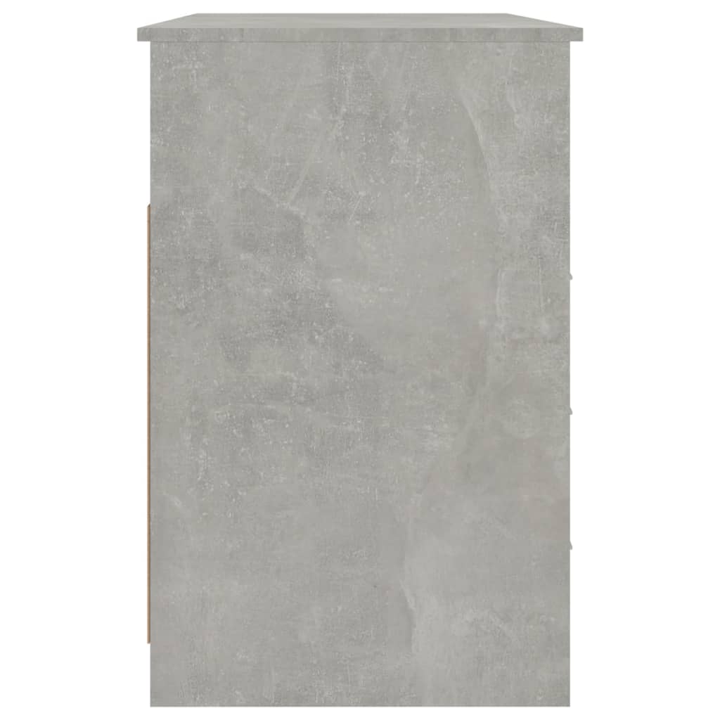 Scrivania Cassetti Grigio Cemento 102x50x76cm Legno Multistrato