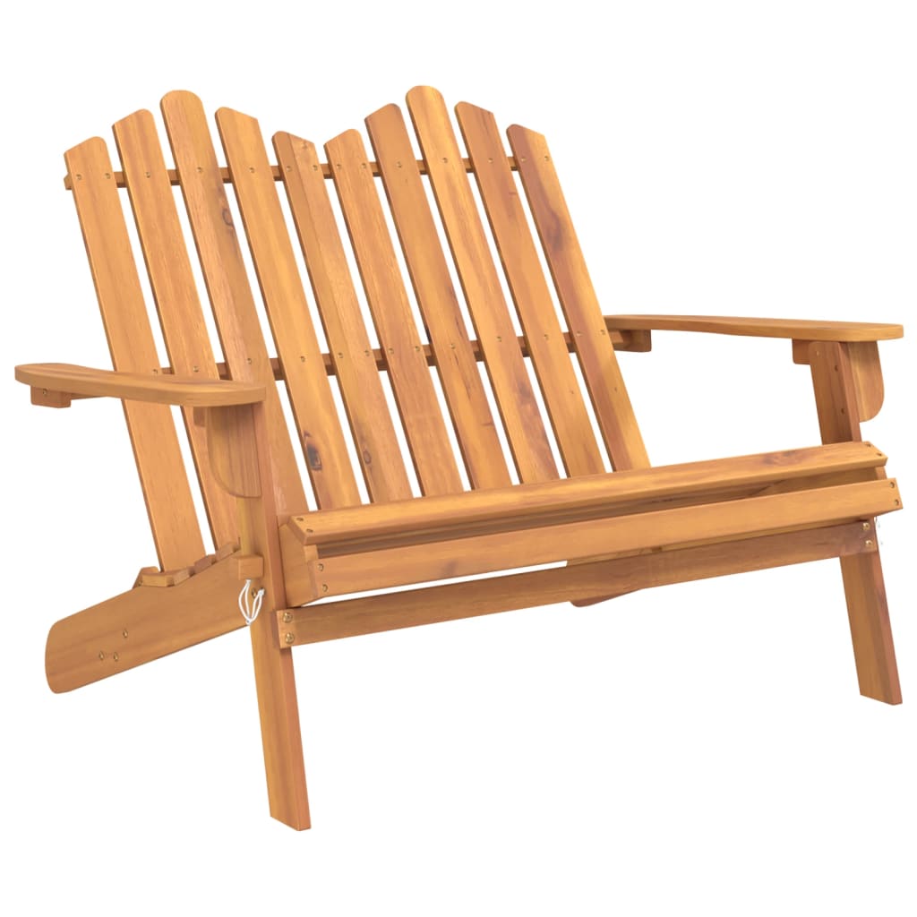 Panchina da Giardino Adirondack 126 cm Legno Massello di Acacia