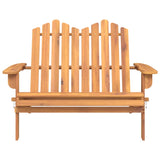 Panchina da Giardino Adirondack 126 cm Legno Massello di Acacia