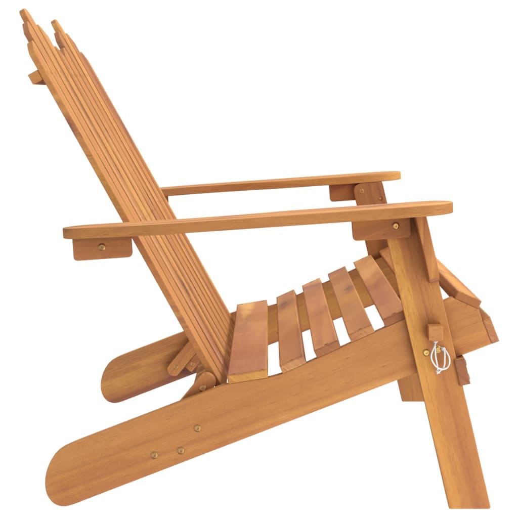 Panchina da Giardino Adirondack 126 cm Legno Massello di Acacia