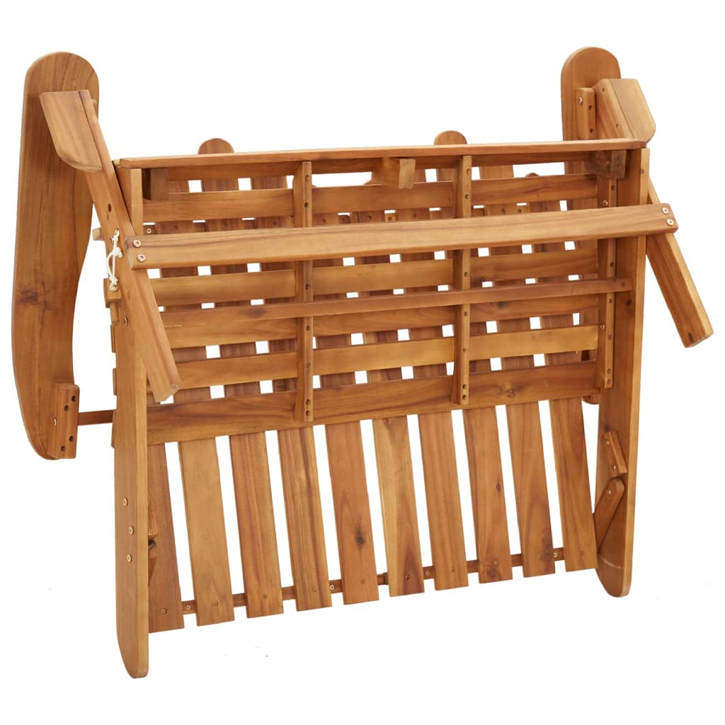 Panchina da Giardino Adirondack 126 cm Legno Massello di Acacia