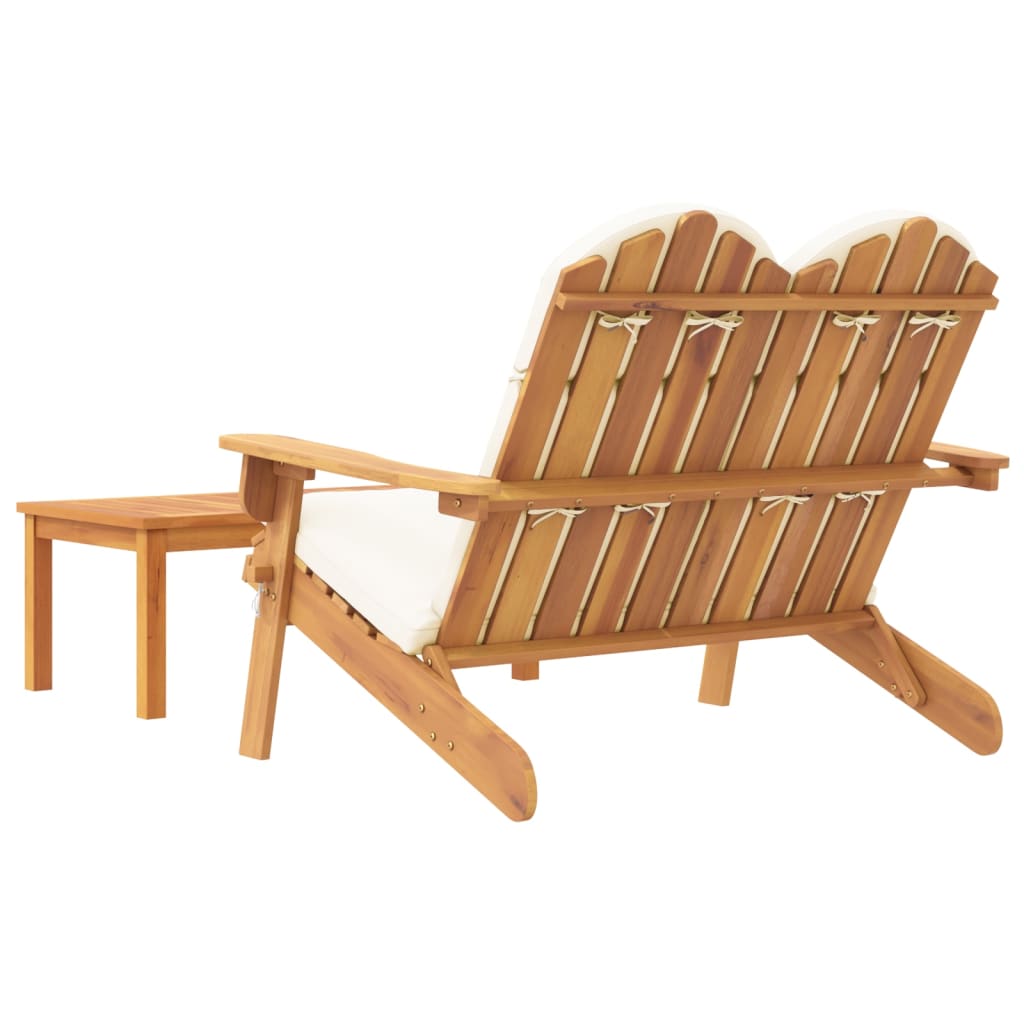 Set Salotto da Giardino Adirondack 2pz Legno Massello di Acacia