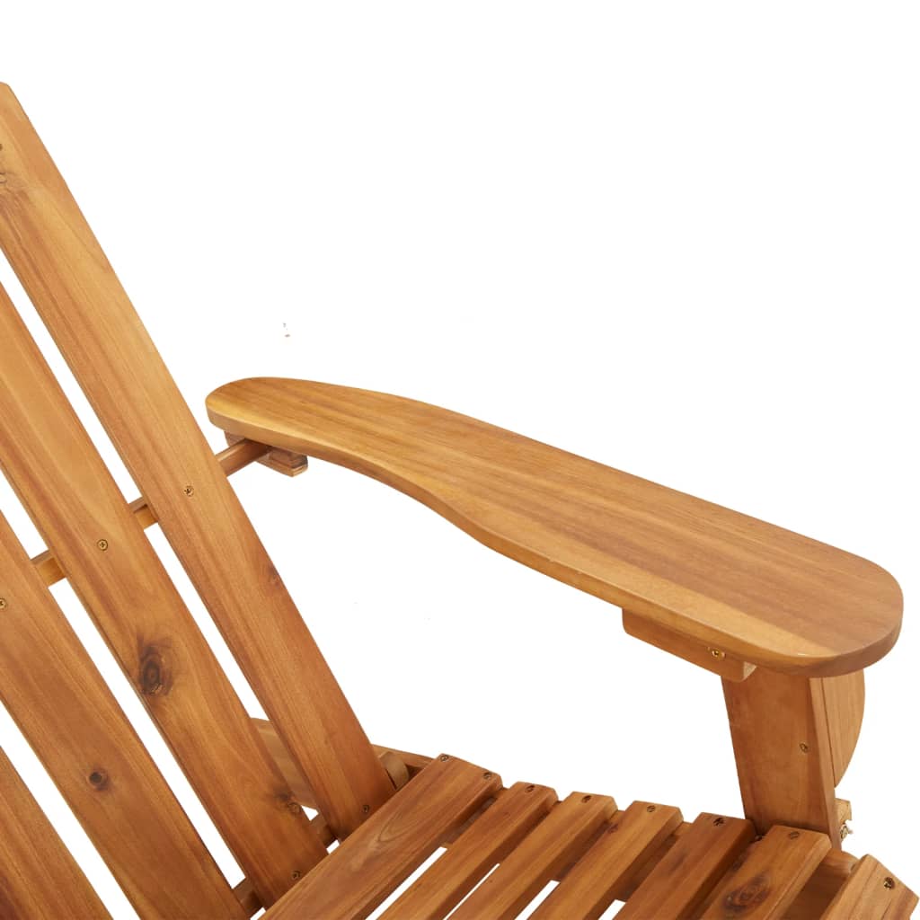 Set Salotto da Giardino Adirondack 2pz Legno Massello di Acacia