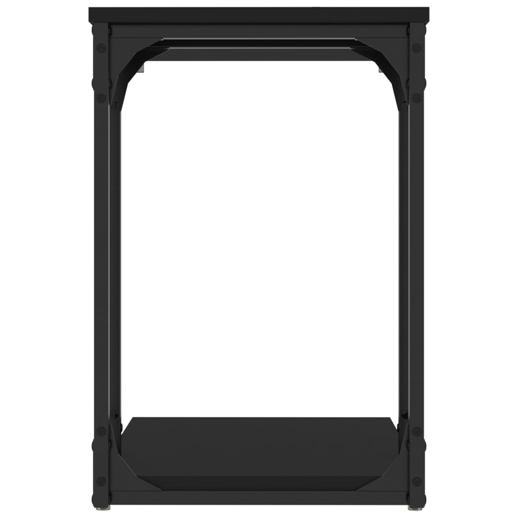 Tavolino Nero 50x35x52 cm in Legno Multistrato