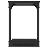 Tavolino Nero 50x35x52 cm in Legno Multistrato