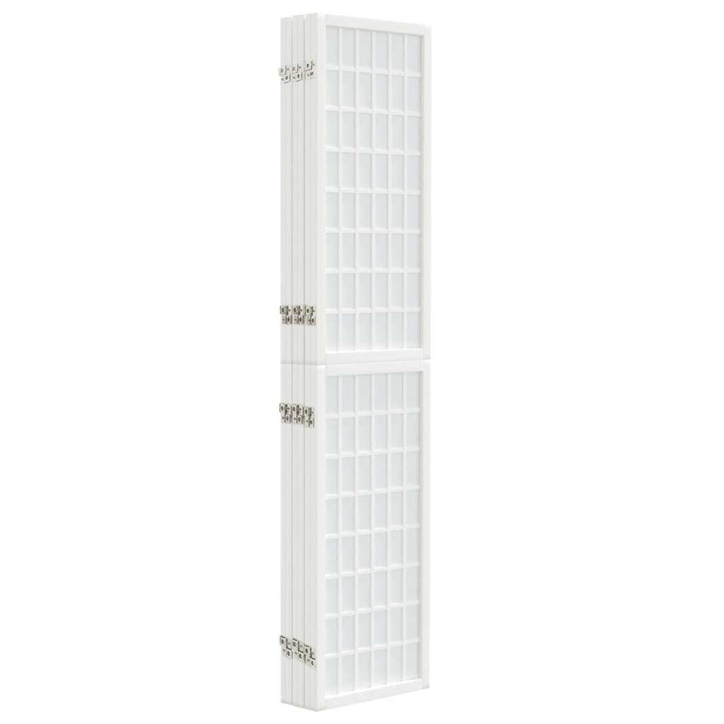 Divisorio Pieghevole 6 Pannelli Stile Giapponese 240x170 Bianco