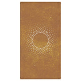 Decorazione Muro da Giardino 105x55 cm Sole in Acciaio Corten