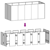 Fioriera Rialzata da Giardino 200x80x80 cm in Acciaio Corten