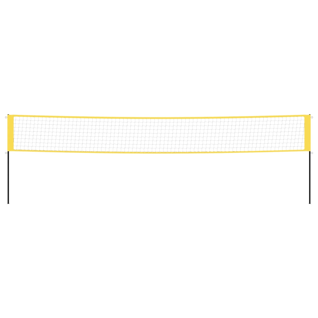 Rete da Badminton Gialla e Nera 600x155 cm Tessuto PE