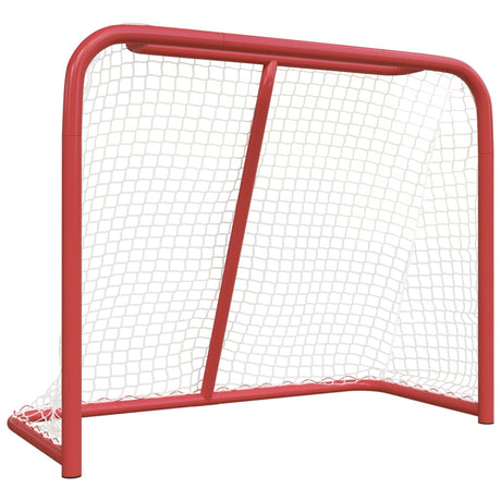 Porta da Hockey Rossa e Bianca 183x71x122 cm in Poliestere