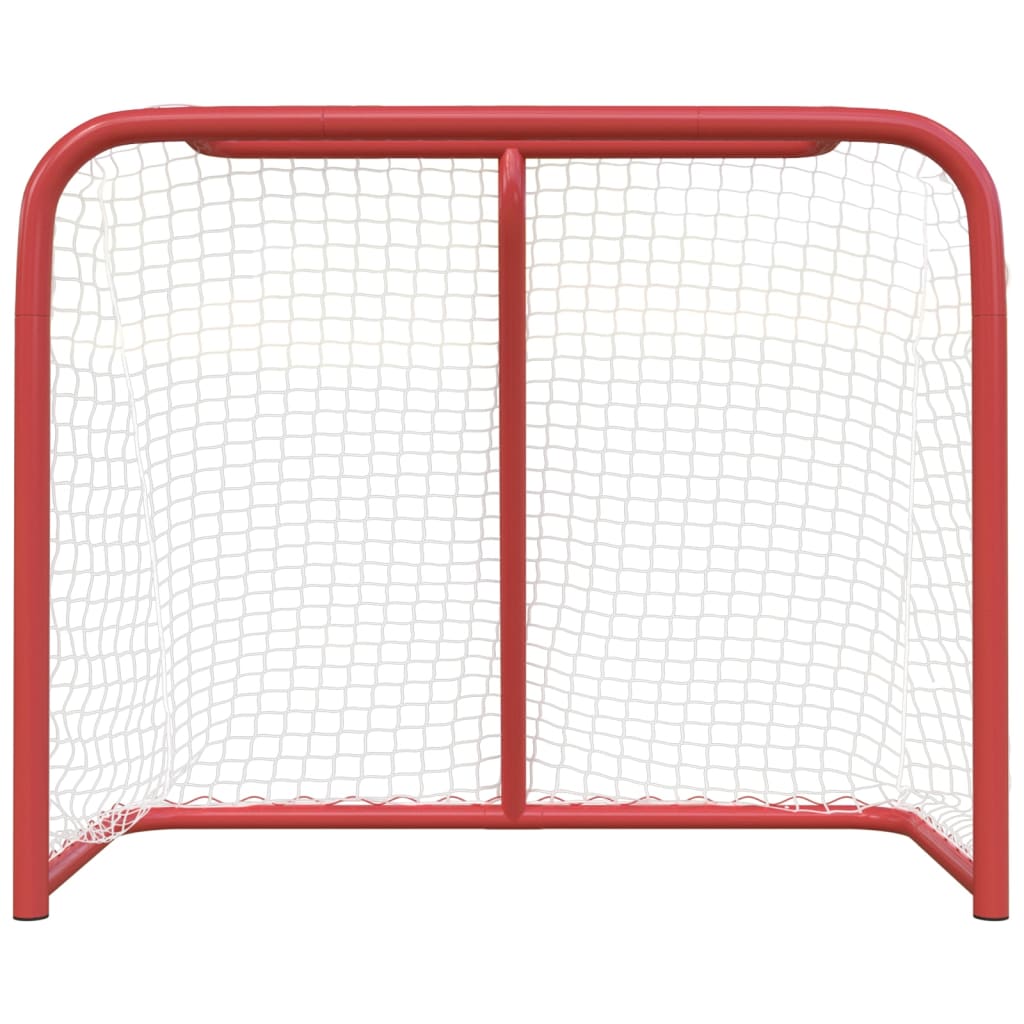 Porta da Hockey Rossa e Bianca 183x71x122 cm in Poliestere