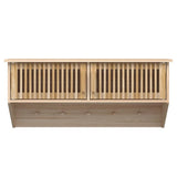 Armadietto da Parete con Ganci 80x24x35,5cm Legno Multistrato