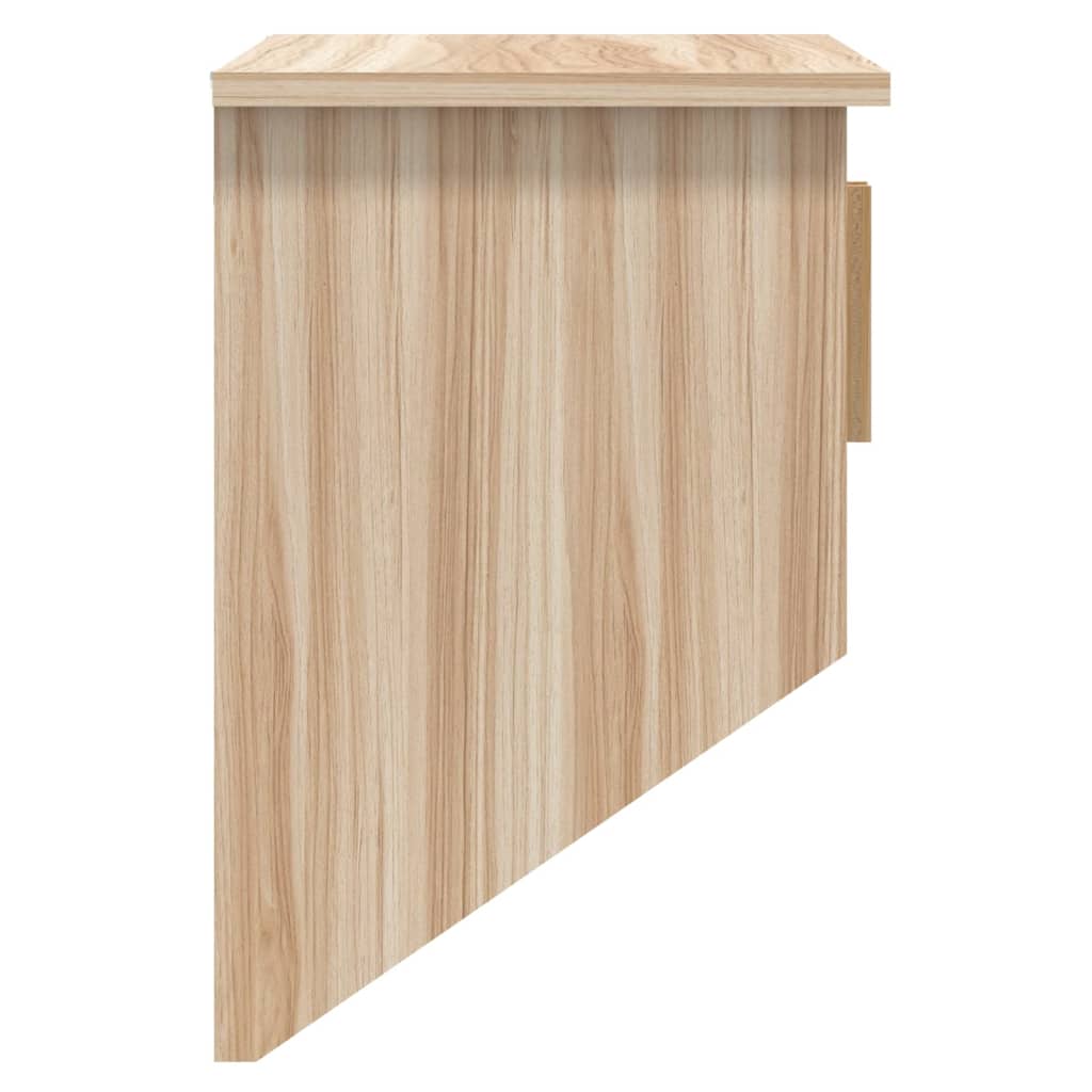 Armadietto da Parete con Ganci 80x24x35,5cm Legno Multistrato