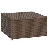 Set Mobili da Giardino Marrone in Polyrattan