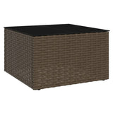 Set Divani da Giardino 2 pz con Cuscini in Polyrattan Marrone