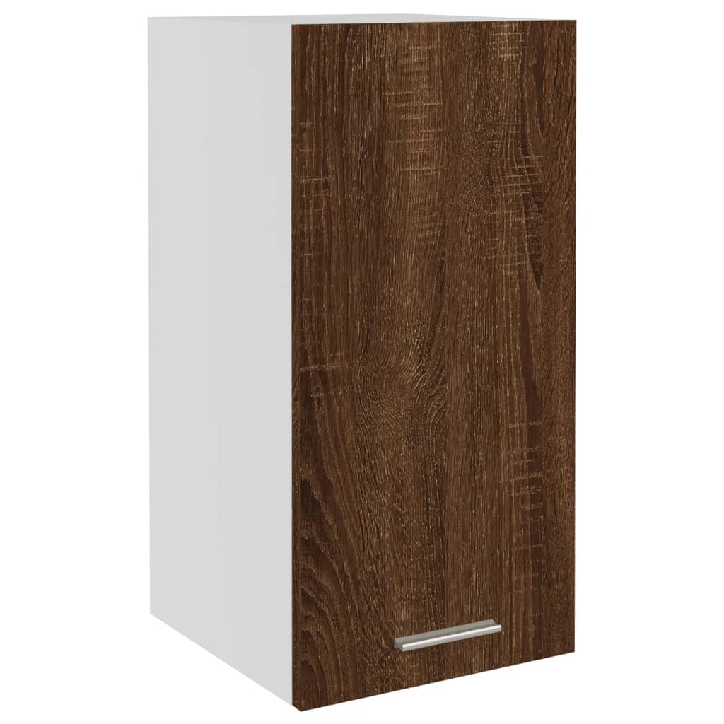 Mobile Pensile Rovere Marrone 29,5x31x60cm in Legno Multistrato