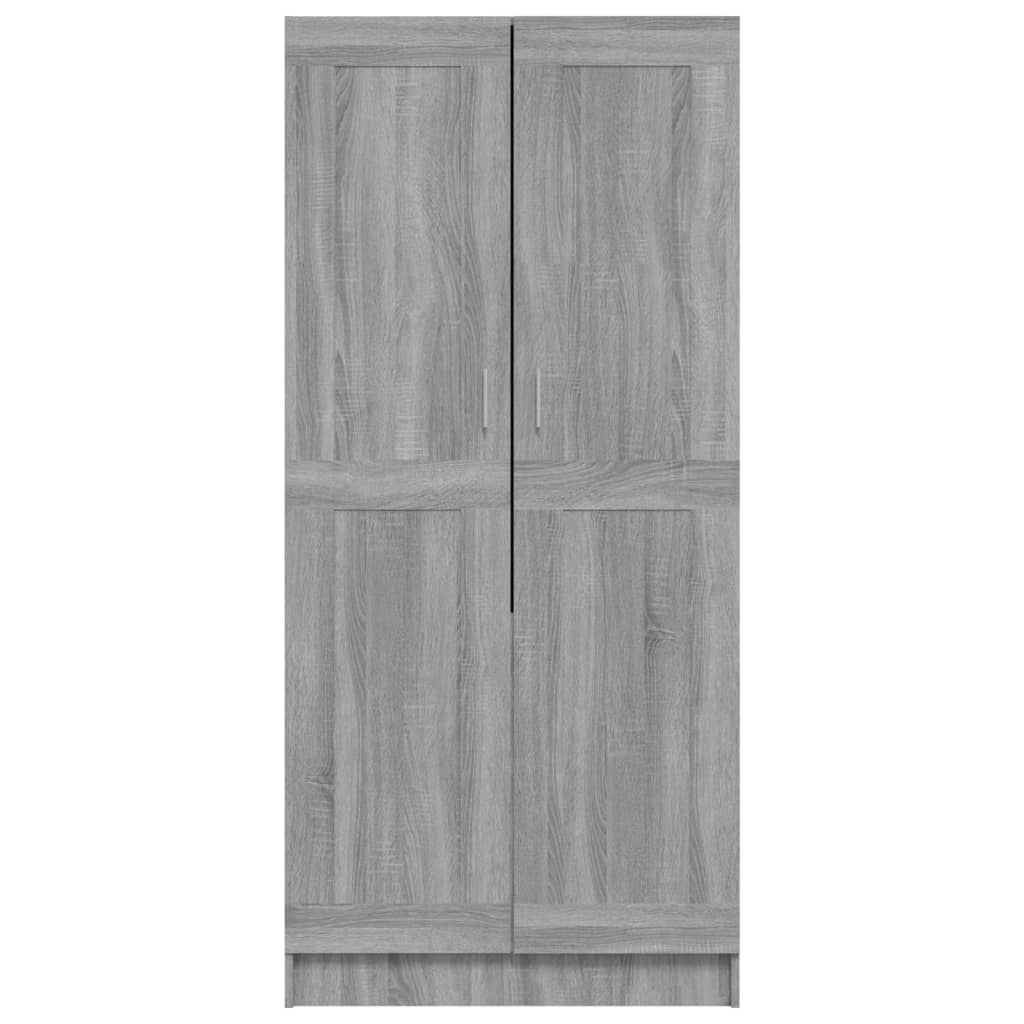 Armadio Grigio Sonoma 82,5x51,5x180 cm in Legno Multistrato