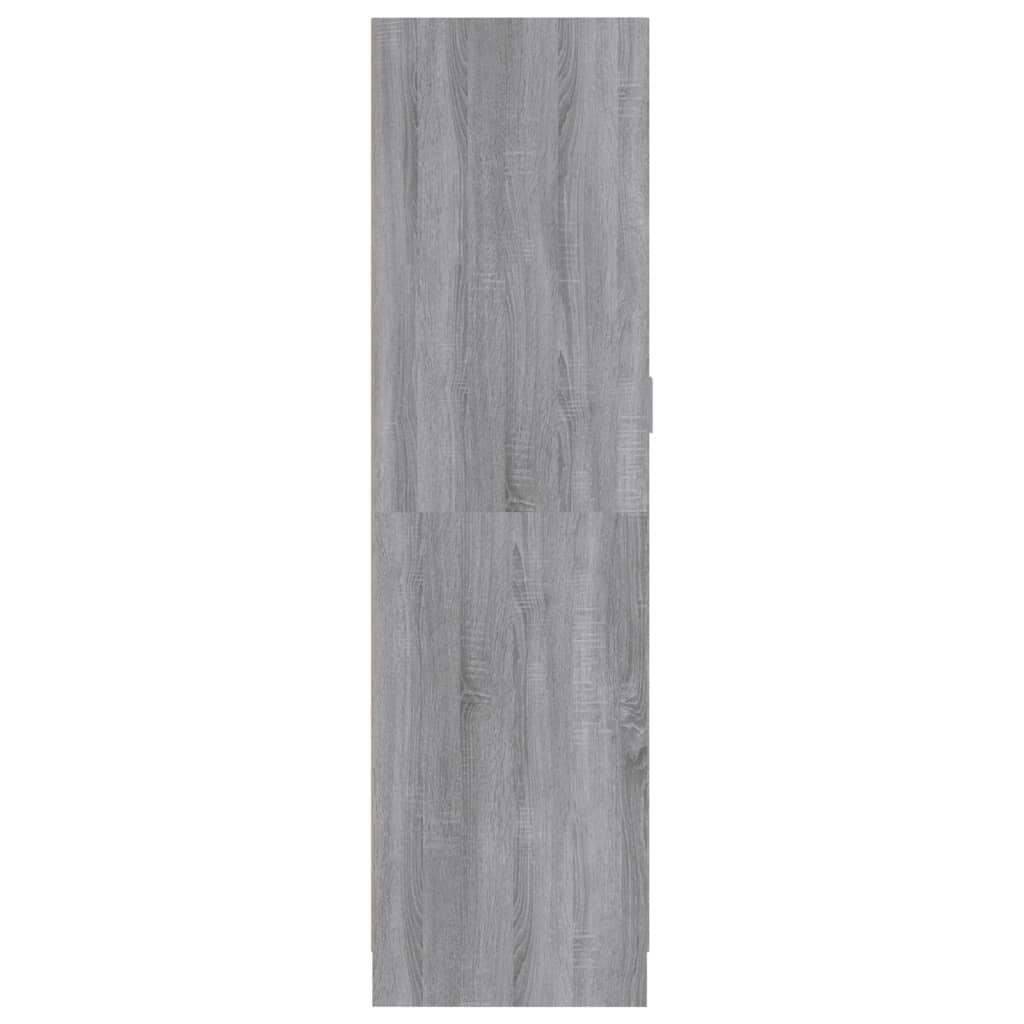 Armadio Grigio Sonoma 82,5x51,5x180 cm in Legno Multistrato