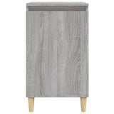 Comodino Grigio Sonoma 40x35x70 cm in Legno Multistrato