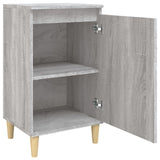 Comodino Grigio Sonoma 40x35x70 cm in Legno Multistrato