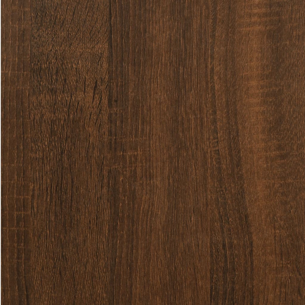 Comodino Rovere Marrone 40x35x70 cm in Legno Multistrato