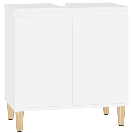 Mobile Lavabo Bianco 58x33x60 cm in Legno Multistrato