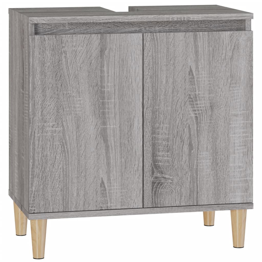 Mobile Lavabo Grigio Sonoma 58x33x60 cm in Legno Multistrato