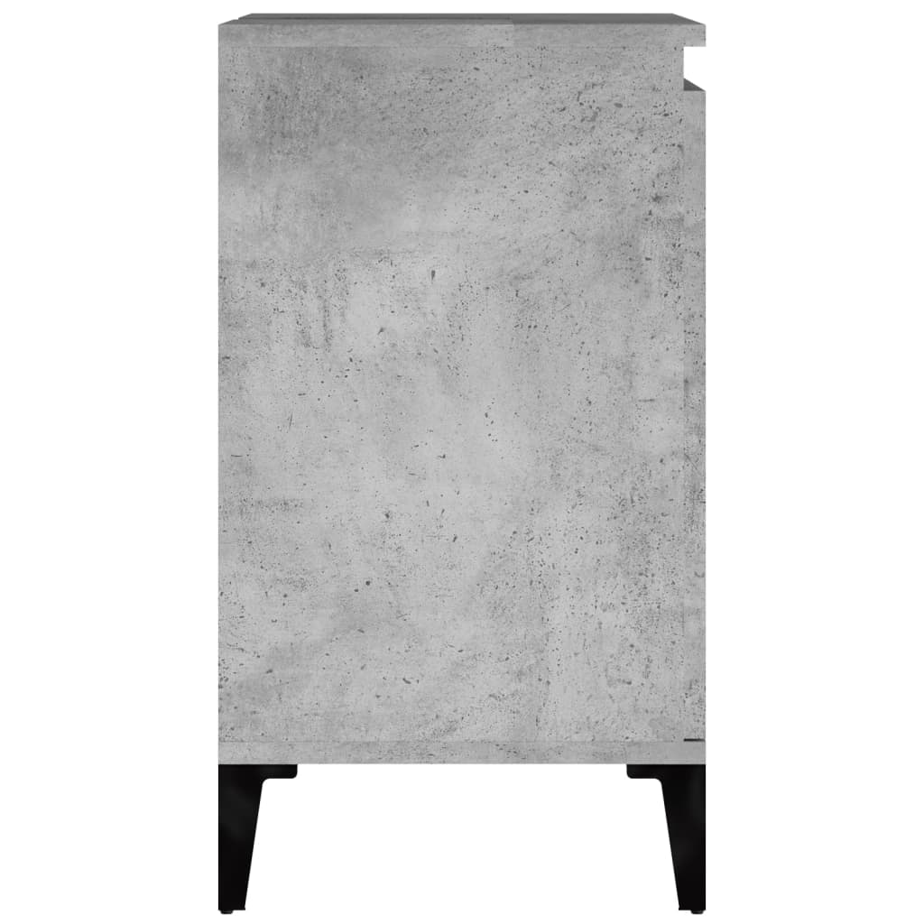 Mobile Lavabo Grigio Cemento 58x33x60 cm in Legno Multistrato