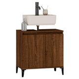 Mobile Lavabo Rovere Marrone 58x33x60 cm in Legno Multistrato