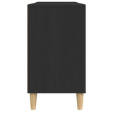 Mobile Lavabo Nero 80x33x60 cm in Legno Multistrato