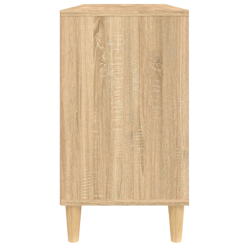 Mobile Lavabo Rovere Sonoma 80x33x60 cm in Legno Multistrato