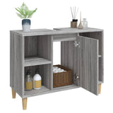 Mobile Lavabo Grigio Sonoma 80x33x60 cm in Legno Multistrato