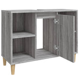 Mobile Lavabo Grigio Sonoma 80x33x60 cm in Legno Multistrato