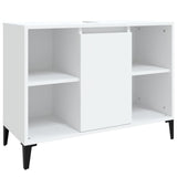 Mobile Lavabo Bianco 80x33x60 cm in Legno Multistrato