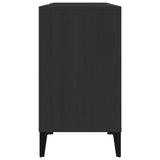 Mobile Lavabo Nero 80x33x60 cm in Legno Multistrato