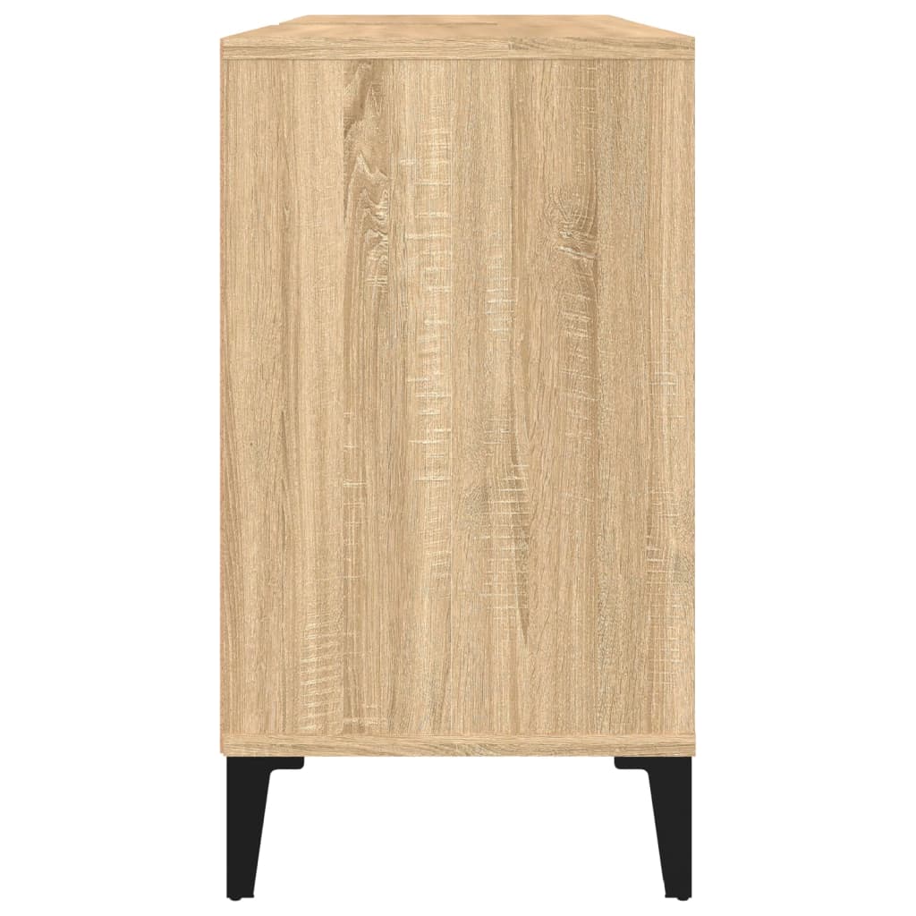 Mobile Lavabo Rovere Sonoma 80x33x60 cm in Legno Multistrato