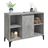 Mobile Lavabo Grigio Cemento 80x33x60 cm in Legno Multistrato