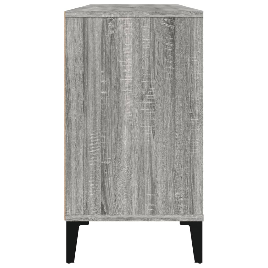 Mobile Lavabo Grigio Sonoma 80x33x60 cm in Legno Multistrato