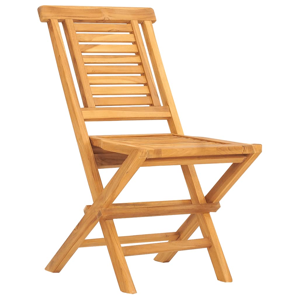 Sedie da Giardino Pieghevole 2pz 47x63x90cm Legno Massello Teak