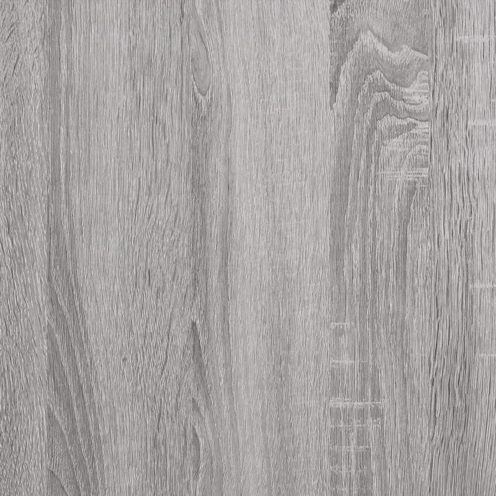 Scrivania Grigio Sonoma 100x50x75 cm Legno Multistrato e Ferro