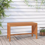 Panca da Giardino 80 cm Legno Massello di Eucalipto