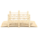 Ponte Giardino Ringhiere 150x67x56cm Legno Massello Abete Rosso