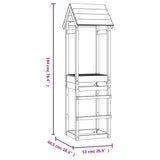 Torre da Gioco 53x46,5x194 cm in Legno di Pino Impregnato